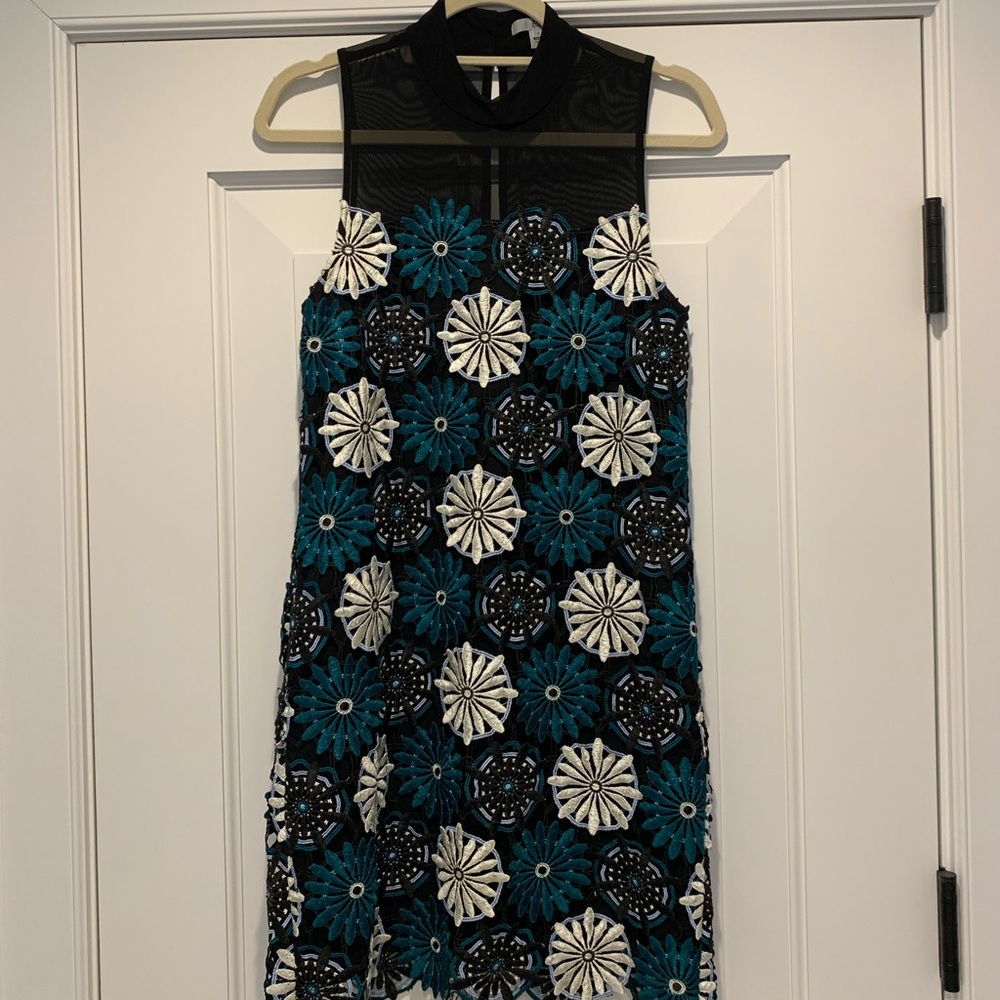 • ZAC BY ZAC POSEN • EMBROIDERED SHEATH •